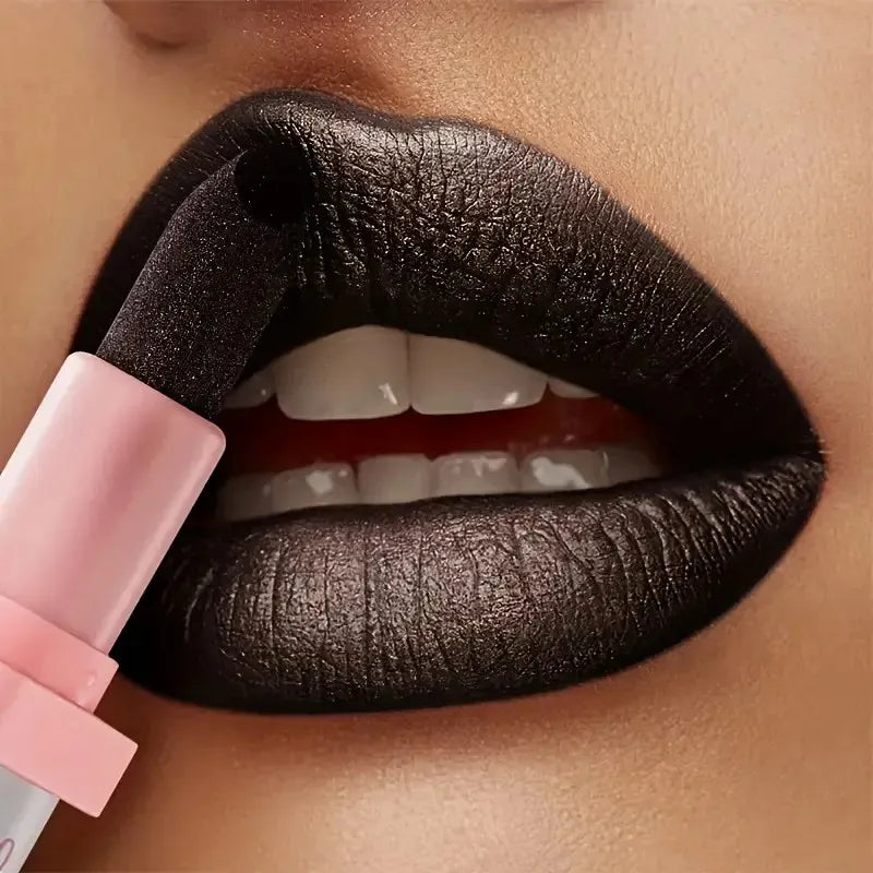 Glitter Pearlescent Lipstick, Waterproof Long Lasting Lip Color, Hydrating Plump Lips for Daily & Party Makeup