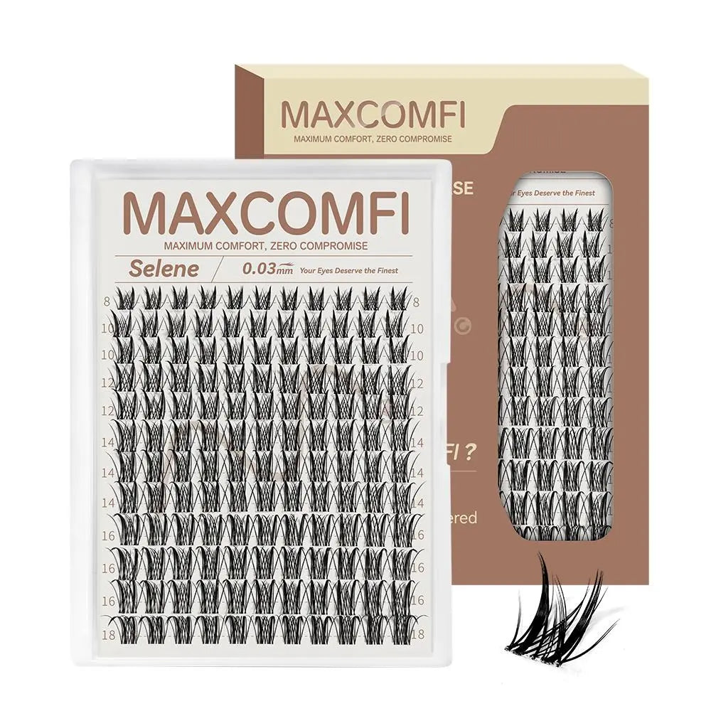 SELENE Maxcomfi Anime Lashes - Luna Style APHRODITE, Long-Lasting Waterproof Lashes with Super Soft Thin Band, Ideal for Daily Wear and Beginner-Friendly DIY Application for Flawless Volume