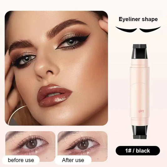 Gel Eyeliner Pencil - Buy One Get One Free, Long-Lasting Quick-Drying Matte Waterproof Eye Crayon in Black