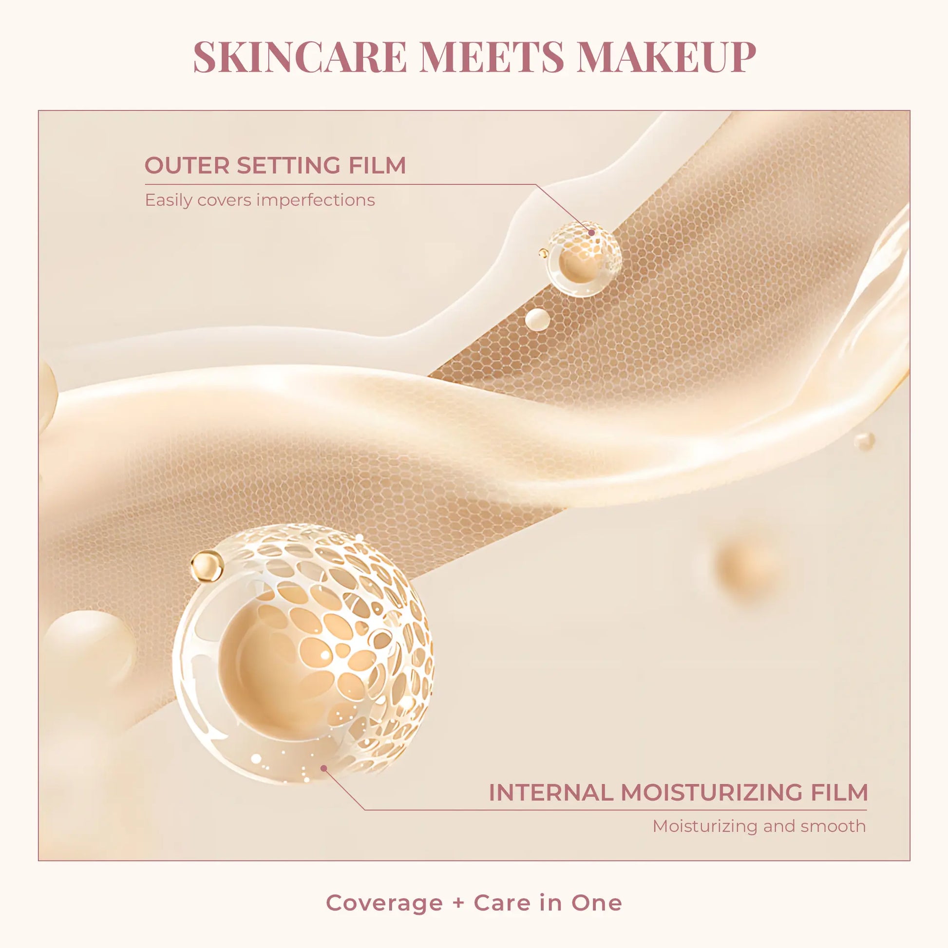 Phofay Two-in-One Color-Changing Foundation Stick - Natural Color, Lightweight Texture, Matte Finish, Ideal for Daily Use and Valentine's Day Gift