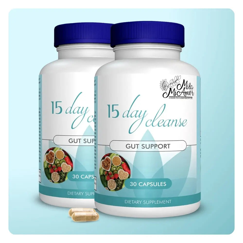 15-Day Gut and Colon Support Cleanse | Caffeine-Free Advanced Formula with Senna, Cascara Sagrada, and Psyllium Husk | Non-GMO | 30 Capsules