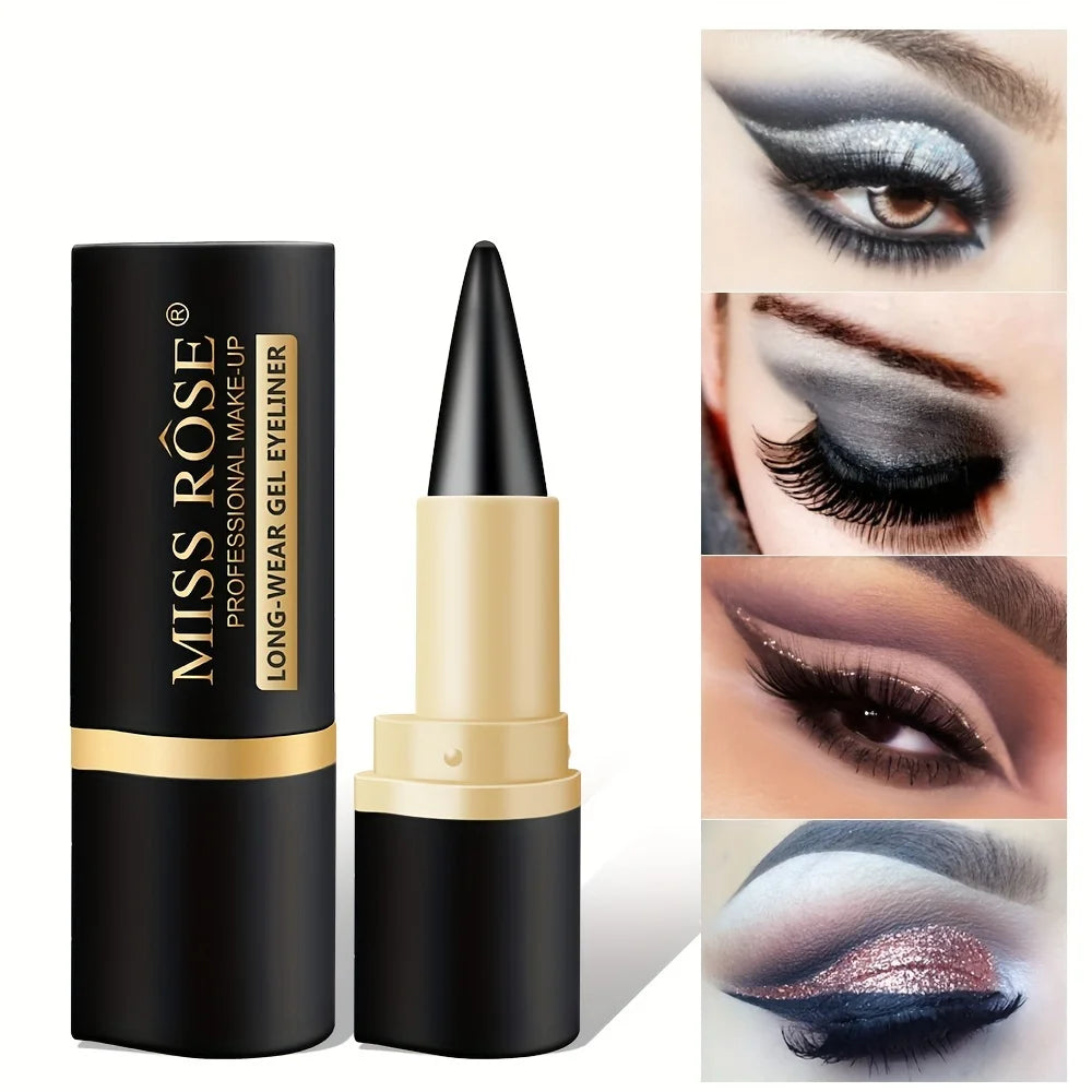 Matte Waterproof Gel Eyeliner Pencil - Quick-Dry, Smudge-Proof Formula for Daily and Special Occasion Makeup