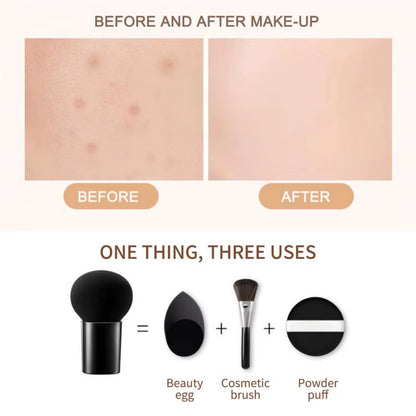Mushroom Head Air Cushion CC Cream - Natural Moisturizing Foundation and Concealer with Whitening and Oil-Control Properties