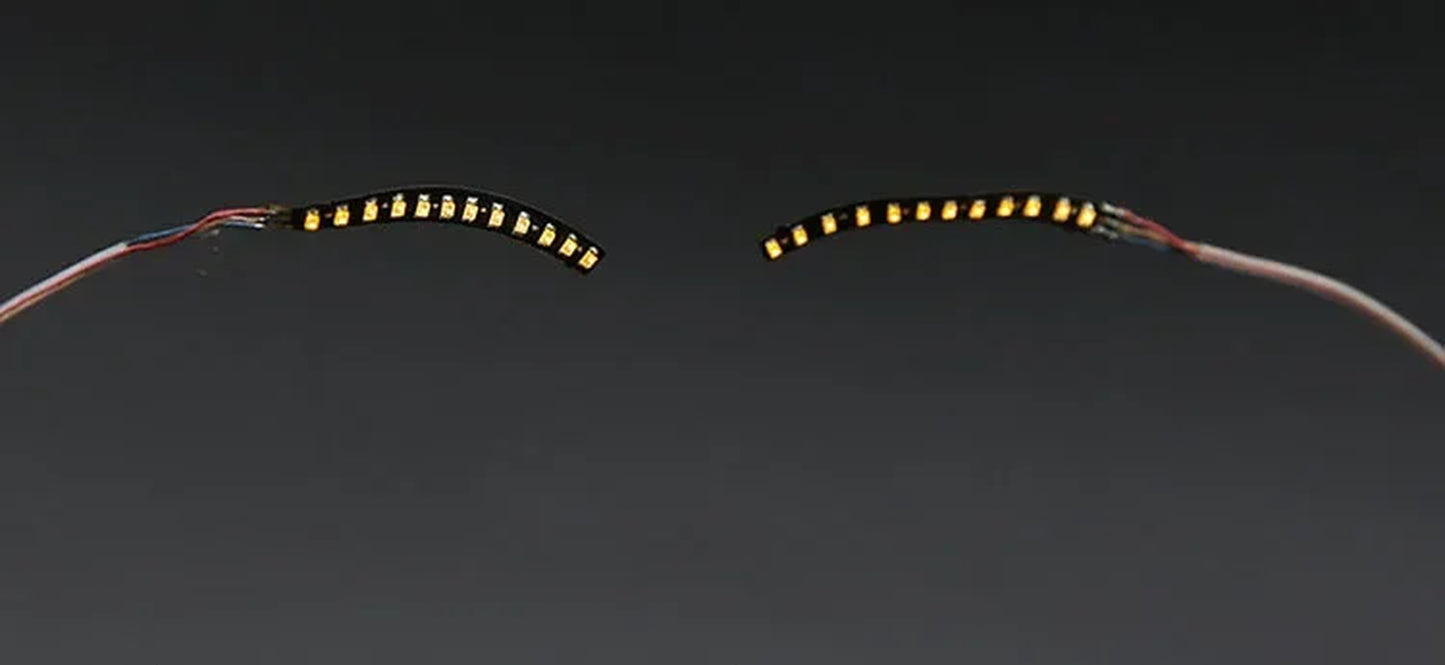 Luminous LED Eyelashes for Party Makeup and Halloween Celebrations