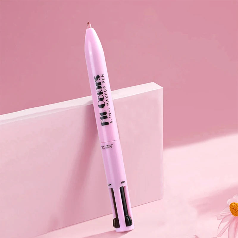 4-in-1 Multifunctional Makeup Pen: Lip Liner, Highlighter, Eyebrow Pencil