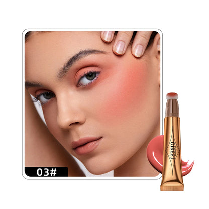 Liquid Contour with Cushion Applicator - Hydrating Cream Blush and Highlighter for a Natural Radiance