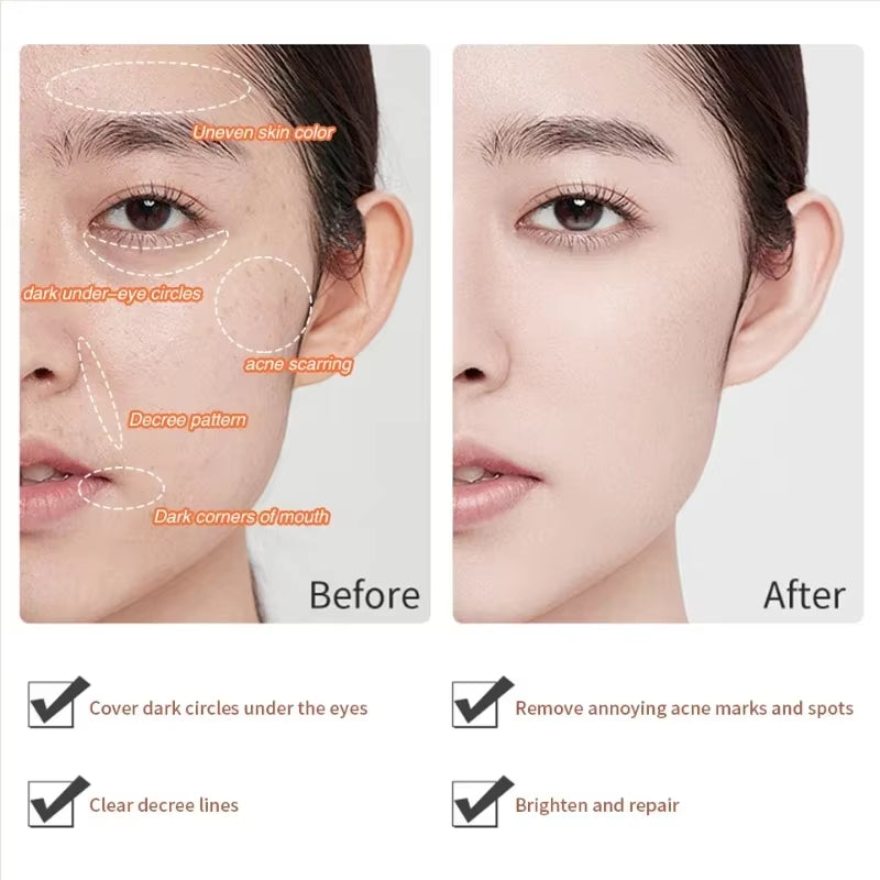 Full Coverage Concealer Stick - Waterproof Blemish and Spot Concealer for Eyebrow Contouring and Makeup Application