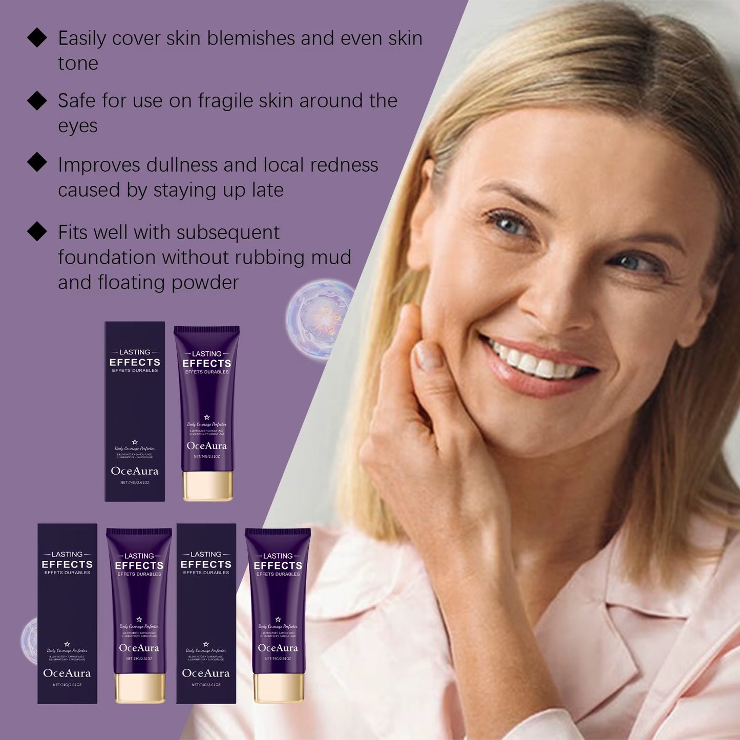 Liquid Concealer for Acne, Dark Circles, and Blemishes - Oil Control, Waterproof, Long-Lasting Makeup Solution