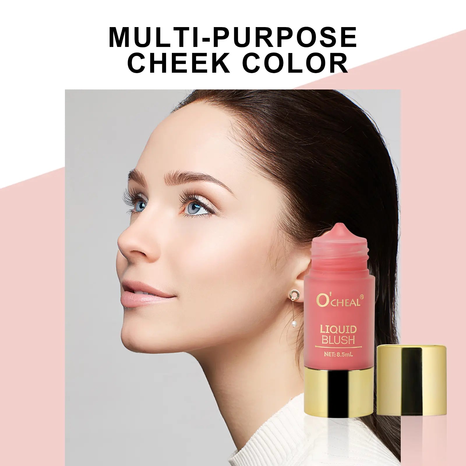 Liquid Blush and Eyeshadow - Versatile Makeup for Eyes, Cheeks, and Face with a Soft Watercolor Finish for a Radiant Glow