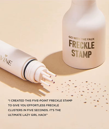 4-in-1 Natural Freckle Stamp Pen - Fast-Drying, Waterproof, Light Coverage Temporary Freckles for Cosmetic Makeup