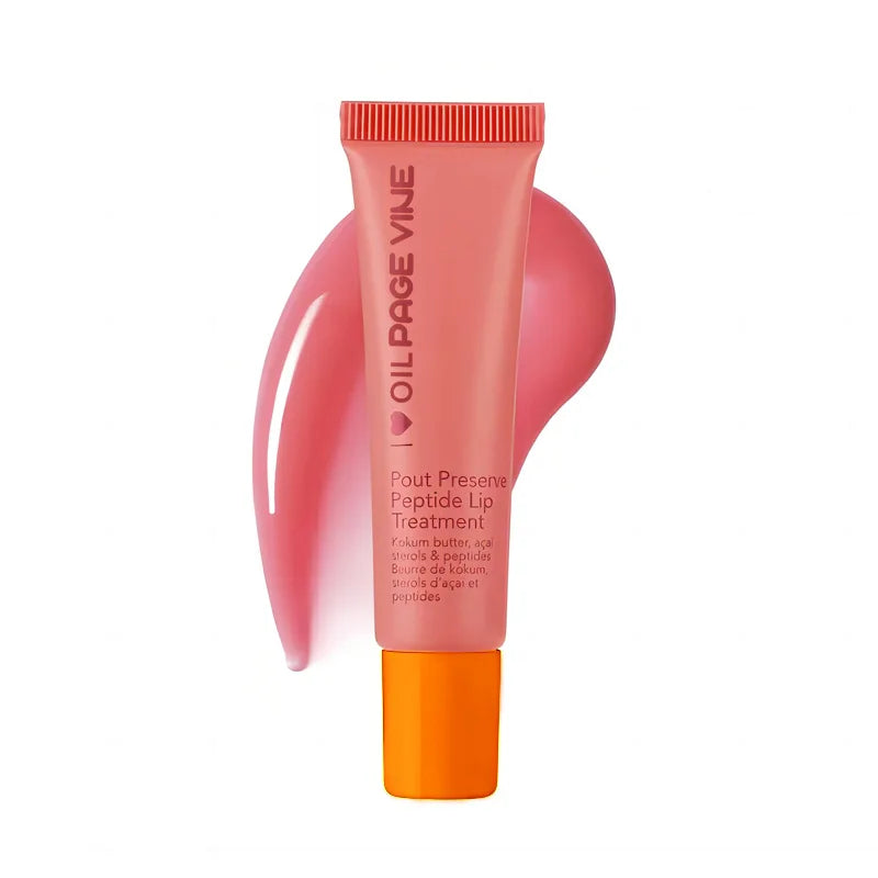Hydrating Peptide Lip Gloss with Tinted Protection Oil - Moisturizing Lip Balm and Plumping Lip Glaze for Enhanced Makeup Finish