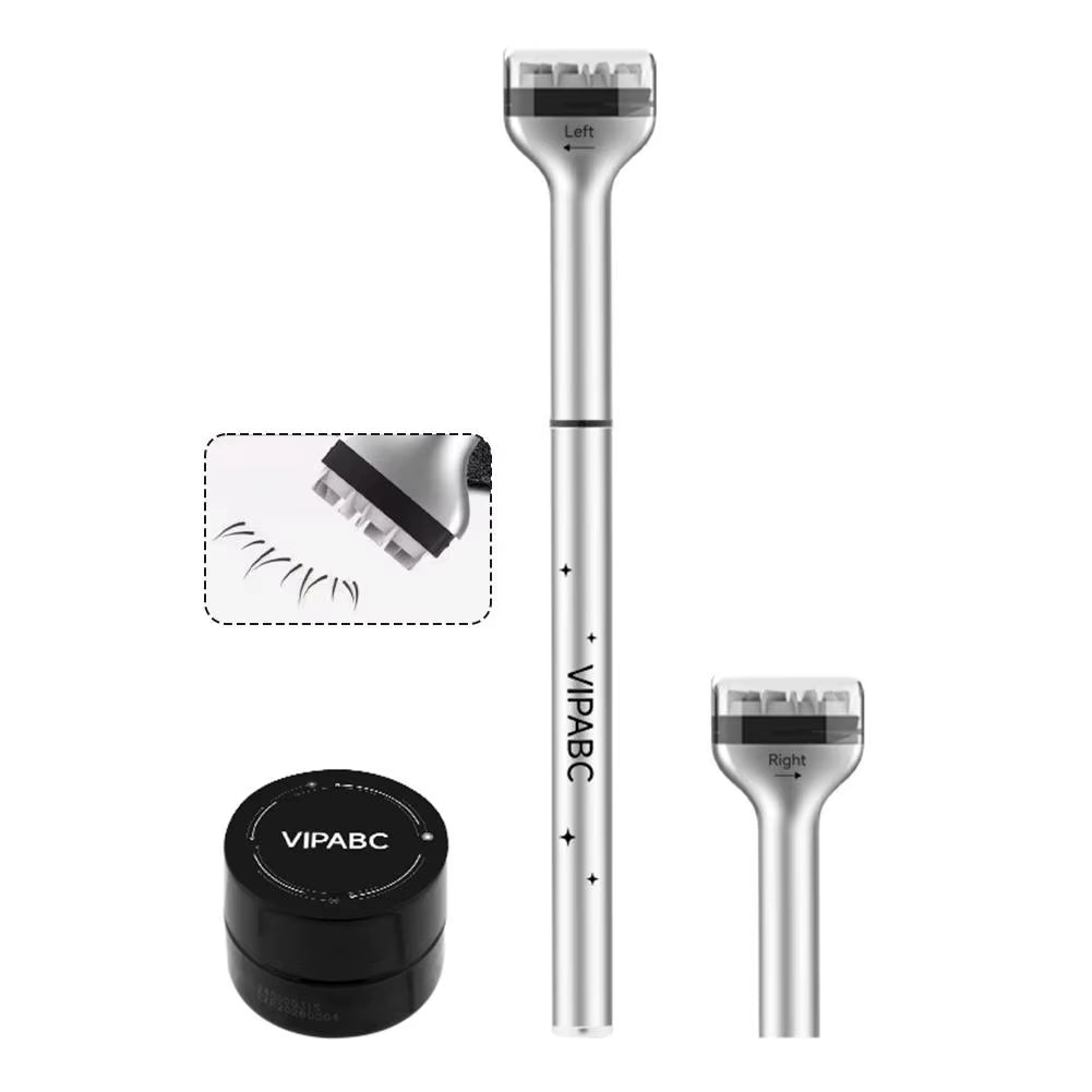 Dezone 3-in-1 Waterproof Lower Eyelash Stamp Pen - Natural-Looking Korean Makeup Cosmetics