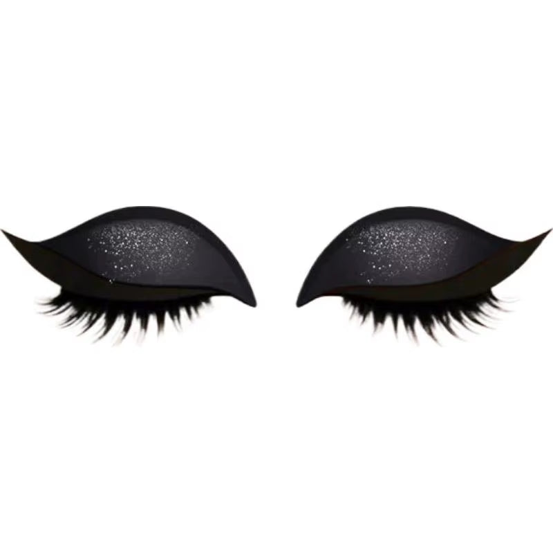 Reusable Eyelid and Eyelash Stickers - Natural Eye Fake Lashes for Women's Makeup and Easy Application Tool