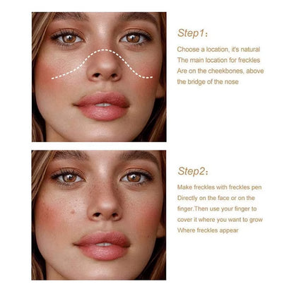 Freckle Point Makeup Pen - Long-Lasting Liquid Formula for Natural-Looking Freckles and Moles