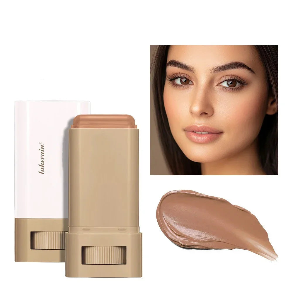 Tinted Foundation Cream Stick - Waterproof, Long-Lasting, Oil-Control, Acne Coverage, Moisturizing Concealer Serum Balm in 6 Shades
