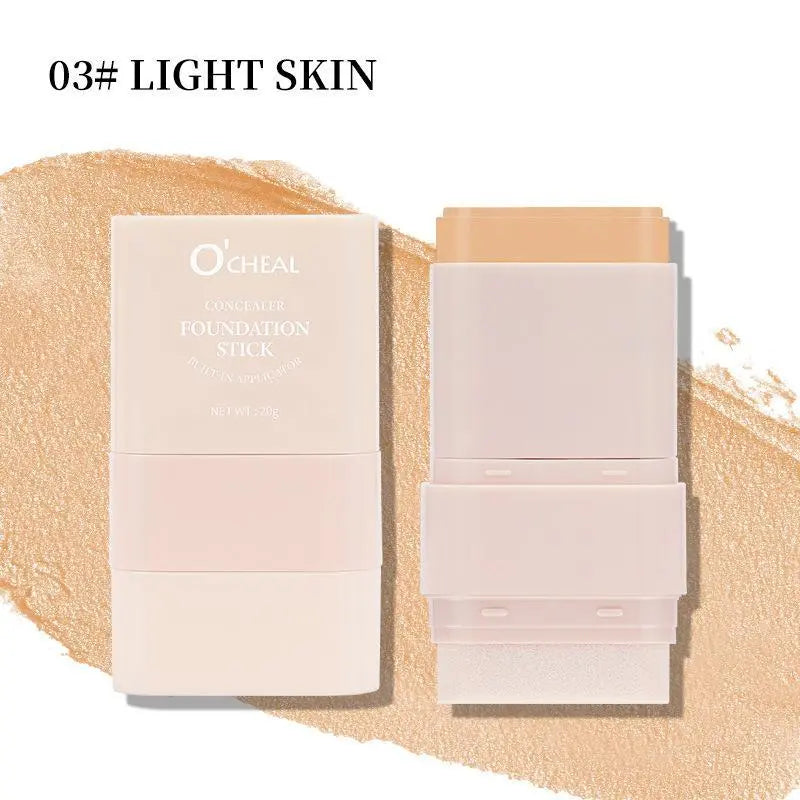 O'CHEAL Dual-Ended Concealer and Foundation Stick - 50ml Moisturizing Lightweight 2-in-1 Makeup Hydrator for an Enhanced Cosmetics Routine