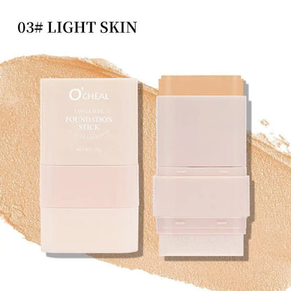 O'CHEAL Dual-Ended Concealer and Foundation Stick - 50ml Moisturizing Lightweight 2-in-1 Makeup Hydrator for an Enhanced Cosmetics Routine