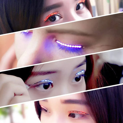Luminous LED Eyelashes for Party Makeup and Halloween Celebrations
