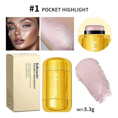 3-in-1 Blush Stick: Long-Lasting Moisturizing Cheek Color and Lip Gloss