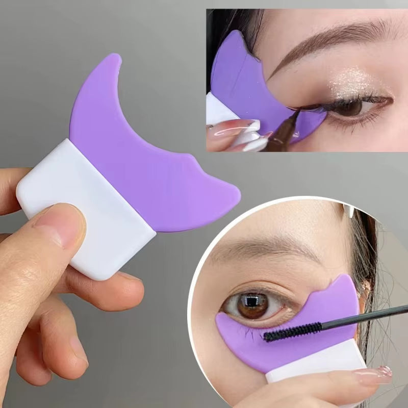 Silicone Eyeliner Stencils and Eyelash Shield Applicator for Precise Eye Makeup Application