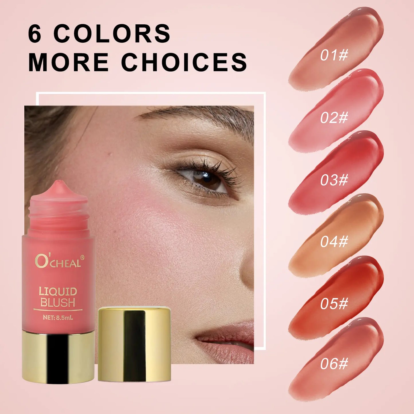 Liquid Blush and Eyeshadow - Versatile Makeup for Eyes, Cheeks, and Face with a Soft Watercolor Finish for a Radiant Glow