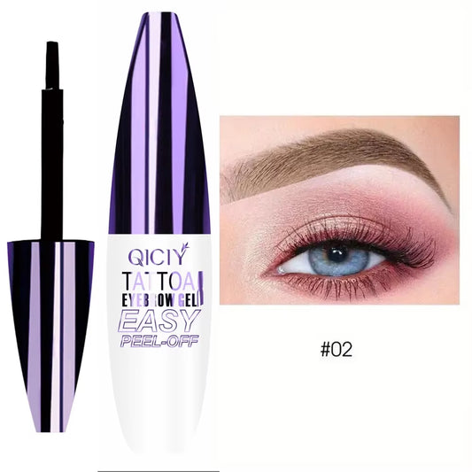Long-Lasting Waterproof Eyebrow Gel Cream - Easy Peel-Off, Smudge-Proof, and Sweat-Resistant Formula for 3-Day Wear