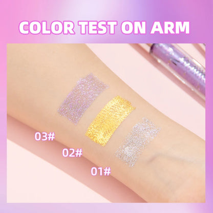 Diamond Mascara with Galaxy Sequins - Sweat-Proof, Quick-Dry, Curling Formula for Long-Lasting Volume and Glitter Finish