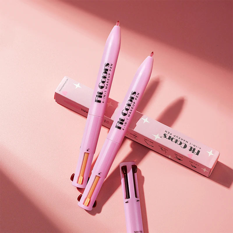 4-in-1 Multifunctional Makeup Pen: Lip Liner, Highlighter, Eyebrow Pencil
