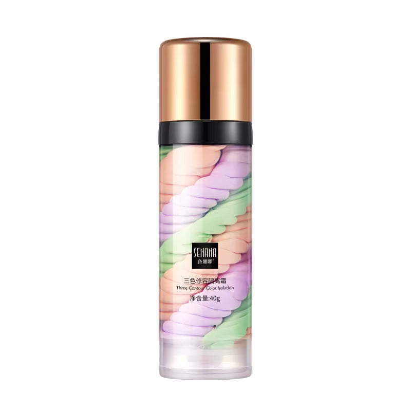 Three-Color Press Release Cream Concealer - Isolating Makeup Facial Base Brightening Cream