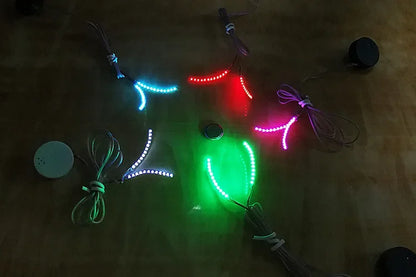 Luminous LED Eyelashes for Party Makeup and Halloween Celebrations