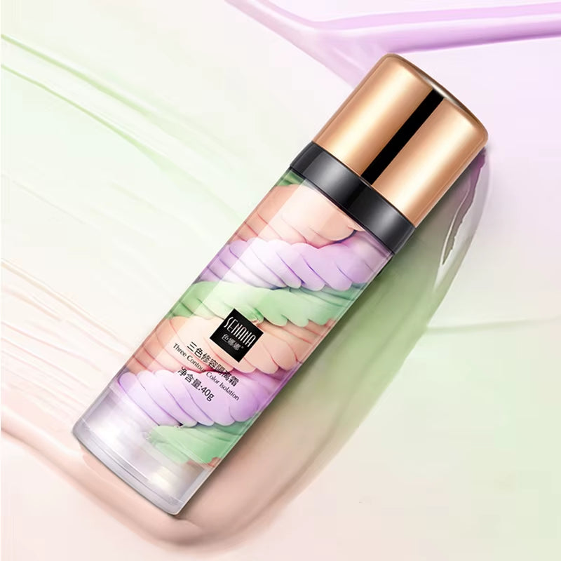 Three-Color Press Release Cream Concealer - Isolating Makeup Facial Base Brightening Cream