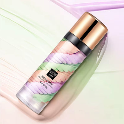 Three-Color Press Release Cream Concealer - Isolating Makeup Facial Base Brightening Cream