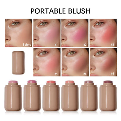 3-in-1 Blush Stick: Long-Lasting Moisturizing Cheek Color and Lip Gloss