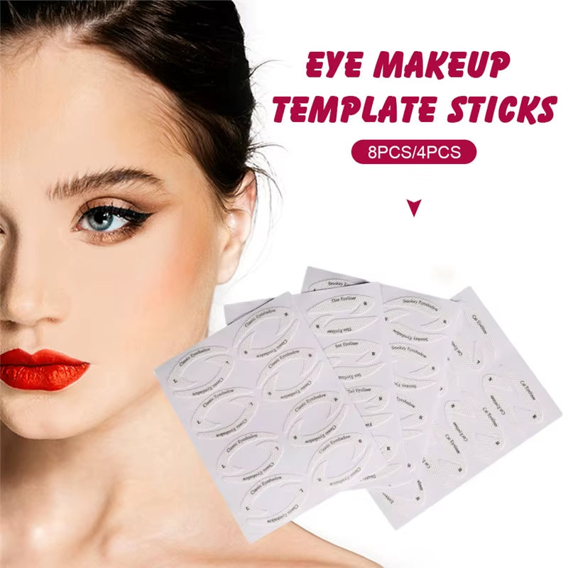 Eyebrow and Eye Makeup Stencil Set - Professional Shaping and Styling Tools for Women