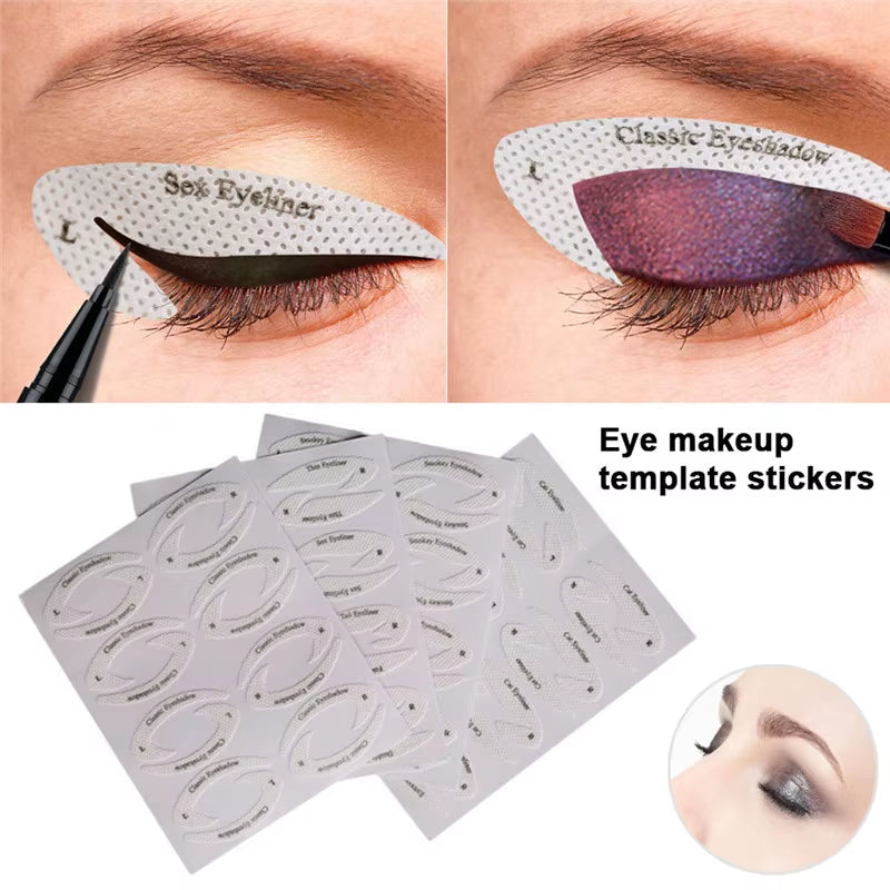 Eyebrow and Eye Makeup Stencil Set - Professional Shaping and Styling Tools for Women