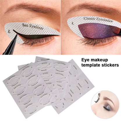 Eyebrow and Eye Makeup Stencil Set - Professional Shaping and Styling Tools for Women