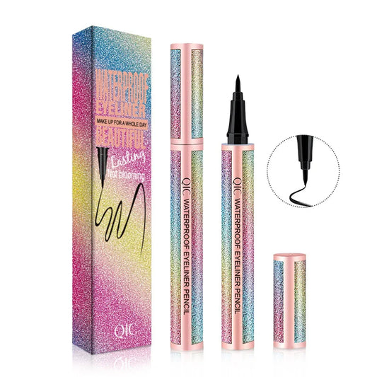Starry Sky Waterproof Black Liquid Eyeliner Pen - Quick Drying Eye Makeup for Women