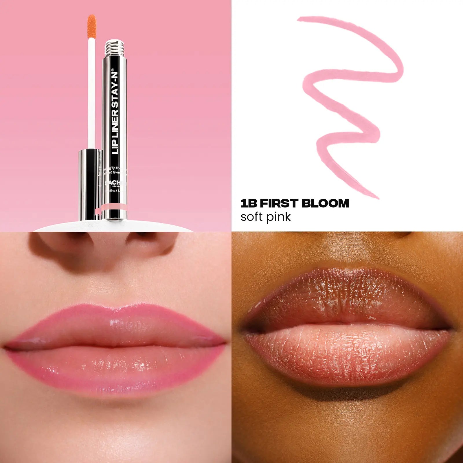 Lip Liner Stay-N - Peel-Off Lip Stain with Hyaluronic Acid & Vitamin E - Long-Lasting All-Day and Night Formula - 0.12 Fl Oz / 3.5 Ml