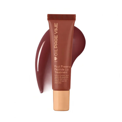 Hydrating Peptide Lip Gloss with Tinted Protection Oil - Moisturizing Lip Balm and Plumping Lip Glaze for Enhanced Makeup Finish