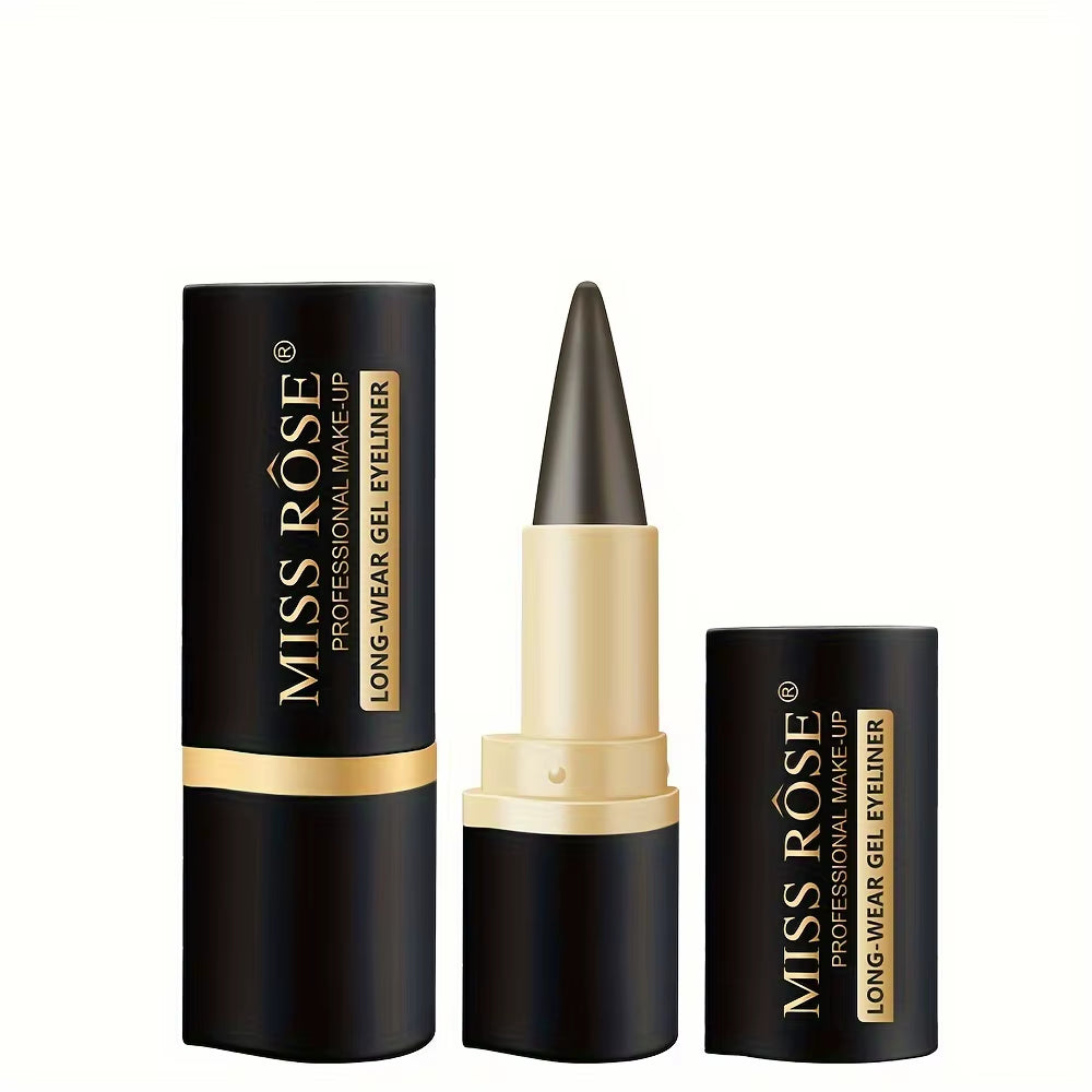 Matte Waterproof Gel Eyeliner Pencil - Quick-Dry, Smudge-Proof Formula for Daily and Special Occasion Makeup
