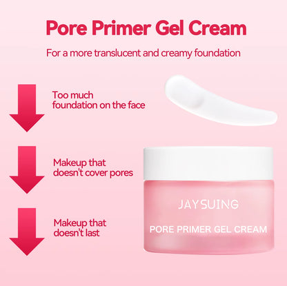 Invisible Pore Primer Cream for Long-Lasting, Natural Matte Base Makeup with Oil Control and Moisturizing Properties