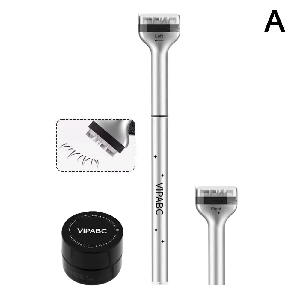 Dezone 3-in-1 Waterproof Lower Eyelash Stamp Pen - Natural-Looking Korean Makeup Cosmetics