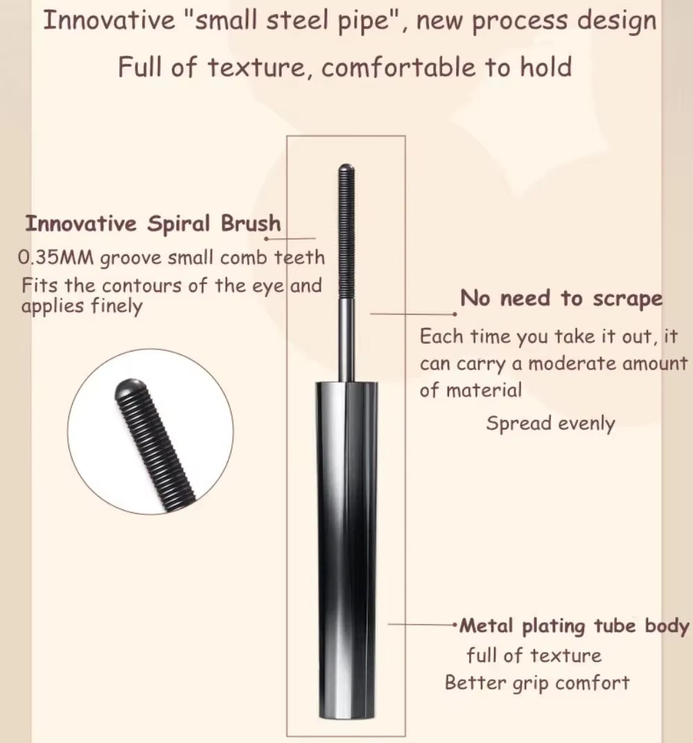 Judydoll Waterproof Lengthening and Curling Mascara - Non-Smudging, Quick-Dry, Long-Lasting Eye Makeup Cosmetics