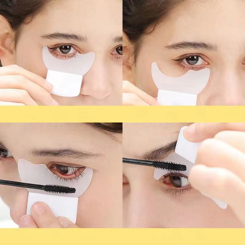 Silicone Eyeliner Stencils and Eyelash Shield Applicator for Precise Eye Makeup Application