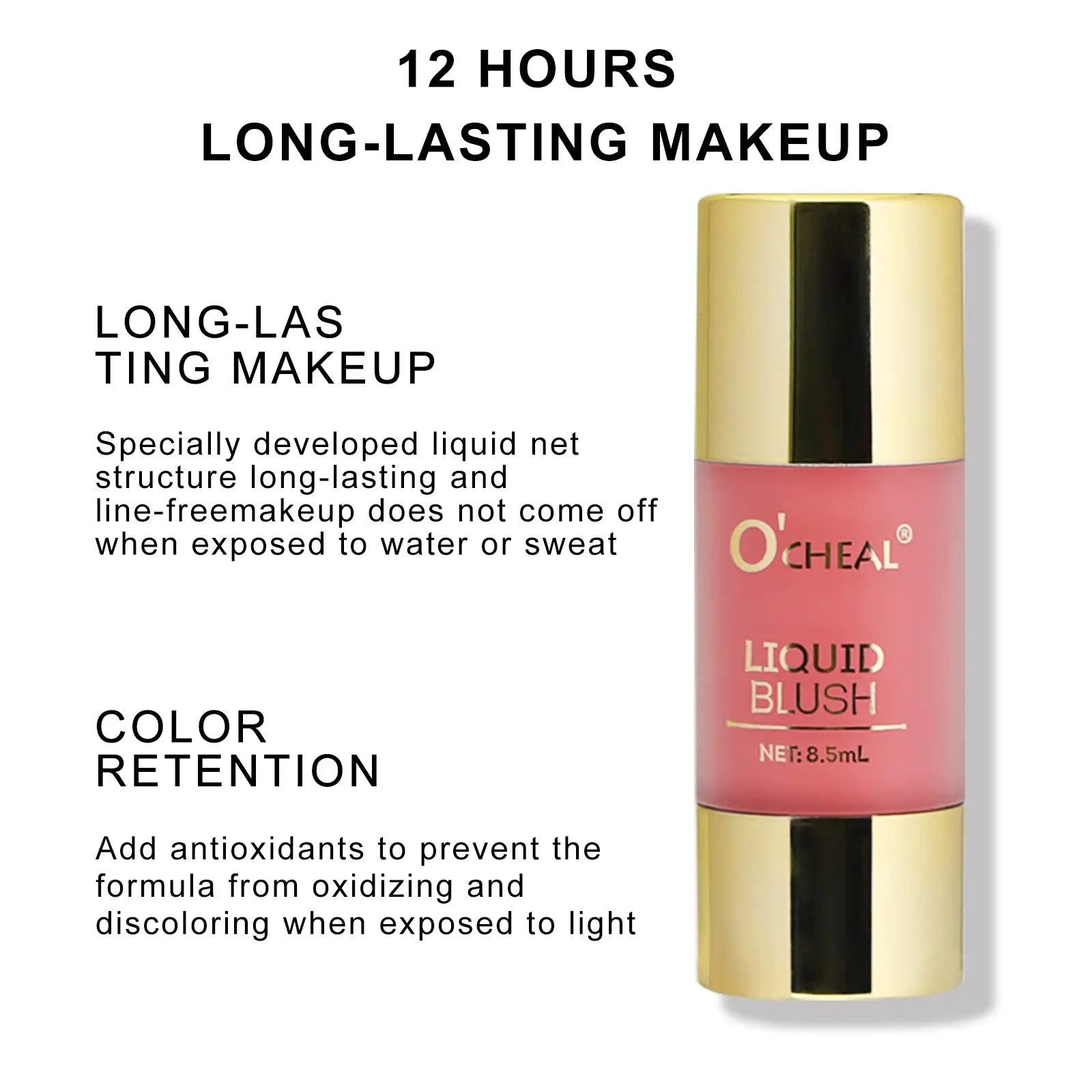 Liquid Blush and Eyeshadow - Versatile Makeup for Eyes, Cheeks, and Face with a Soft Watercolor Finish for a Radiant Glow