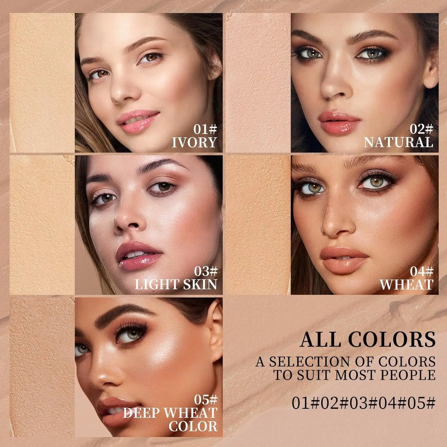 O'CHEAL Dual-Ended Concealer and Foundation Stick - 50ml Moisturizing Lightweight 2-in-1 Makeup Hydrator for an Enhanced Cosmetics Routine