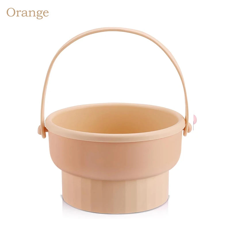 3-in-1 Silicone Makeup Brush Cleaner Mat with Foldable Washing Bowl and Drying Tools for Brushes and Sponges