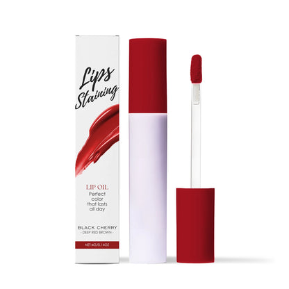 Lips Staining Mirror Lip Oil Gloss Long-Lasting Moisturizing Waterproof Non-stick Cup Makeup Lip Cosmetics Sexy Lips Plumper