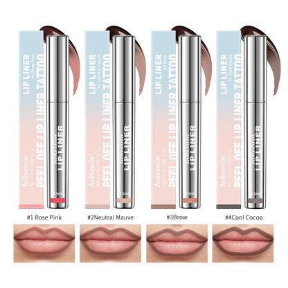 Peel-Off Lip Tattoo – Waterproof Matte Lip Tint & Contour