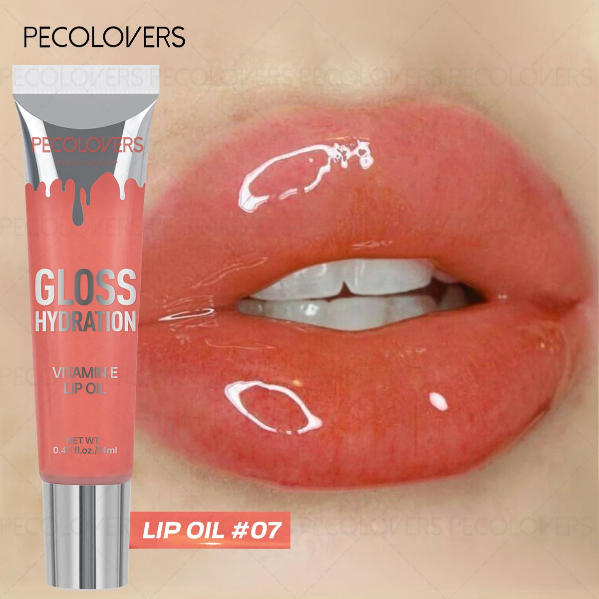 Shiny Moisturizing Lip Gloss,Moisturizing Lip Gloss,Liquid Lip Color, Water-Resistant